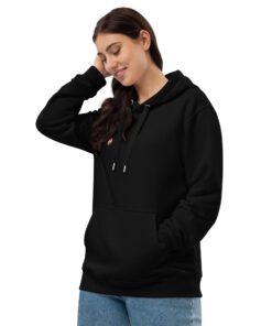 Sudadera con capucha premium eco personalizable, vista frontal