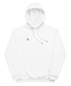 Sudadera con capucha premium eco personalizable, vista frontal