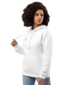 Sudadera con capucha premium eco personalizable, vista frontal