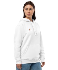 Sudadera con capucha premium eco personalizable, vista frontal