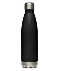 Botella de agua de acero inoxidable personalizable, vista trasera