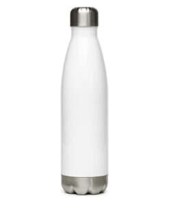 Botella de agua de acero inoxidable personalizable, vista trasera