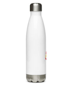 Botella de agua de acero inoxidable personalizable, vista lateral derecha