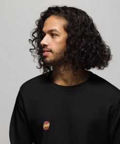 Sudadera orgánica unisex personalizable, vista frontal