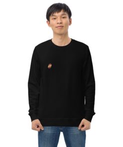 Sudadera orgánica unisex personalizable, vista frontal