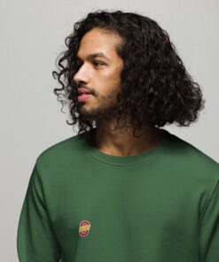 Sudadera orgánica unisex personalizable, vista frontal