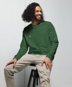 Sudadera orgánica unisex personalizable, vista frontal