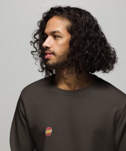 Sudadera orgánica unisex personalizable, vista frontal