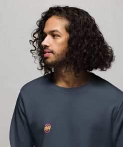 Sudadera orgánica unisex personalizable, vista frontal
