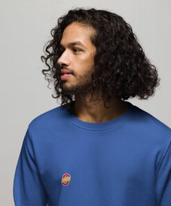 Sudadera orgánica unisex personalizable, vista frontal