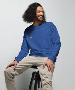 Sudadera orgánica unisex personalizable, vista frontal