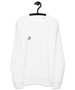 Sudadera orgánica unisex personalizable, vista frontal