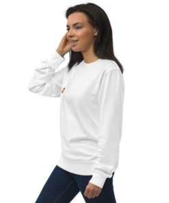 Sudadera orgánica unisex personalizable, vista frontal