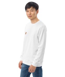 Sudadera orgánica unisex personalizable, vista frontal