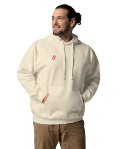 Sudadera con capucha unisex personalizable, vista frontal