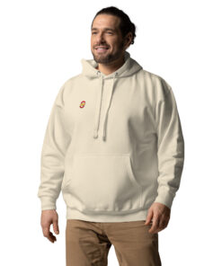 Sudadera con capucha unisex personalizable, vista frontal