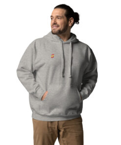 Sudadera con capucha unisex personalizable, vista frontal