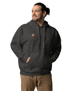 Sudadera con capucha unisex personalizable, vista frontal