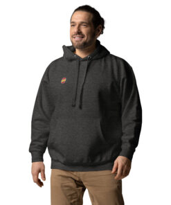 Sudadera con capucha unisex personalizable, vista frontal
