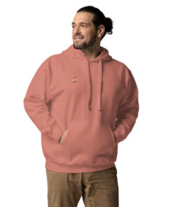 Sudadera con capucha unisex personalizable, vista frontal