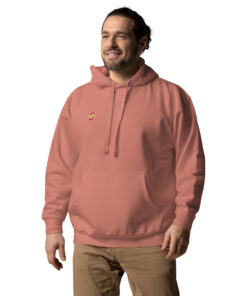 Sudadera con capucha unisex personalizable, vista frontal