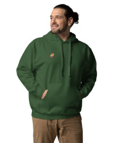 Sudadera con capucha unisex personalizable, vista frontal
