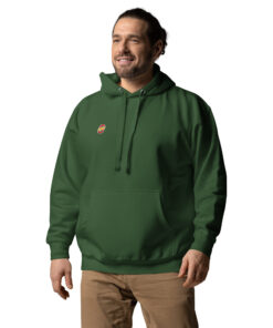 Sudadera con capucha unisex personalizable, vista frontal