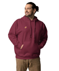 Sudadera con capucha unisex personalizable, vista frontal