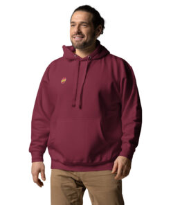 Sudadera con capucha unisex personalizable, vista frontal