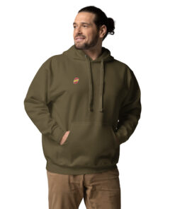 Sudadera con capucha unisex personalizable, vista frontal