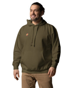 Sudadera con capucha unisex personalizable, vista frontal
