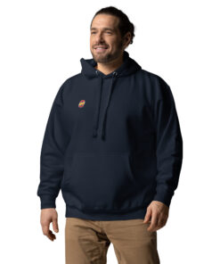 Sudadera con capucha unisex personalizable, vista frontal