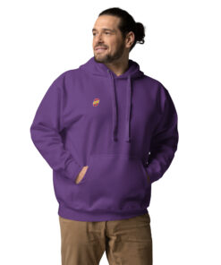 Sudadera con capucha unisex personalizable, vista frontal