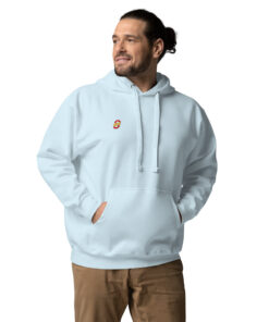 Sudadera con capucha unisex personalizable, vista frontal