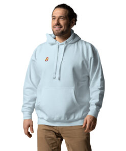 Sudadera con capucha unisex personalizable, vista frontal