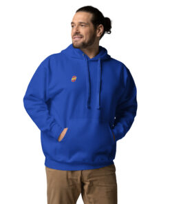 Sudadera con capucha unisex personalizable, vista frontal