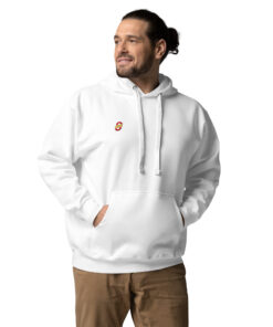 Sudadera con capucha unisex personalizable, vista frontal