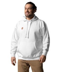 Sudadera con capucha unisex personalizable, vista frontal