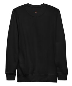 Sudadera calentita unisex personalizable, vista trasera