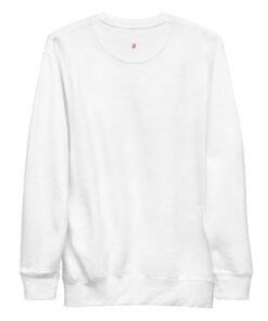 Sudadera calentita unisex personalizable, vista trasera