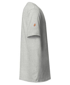 Camiseta de manga corta unisex personalizable, vista lateral derecha