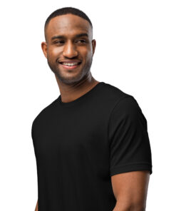Camiseta de manga corta unisex personalizable, vista frontal