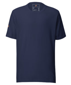 Camiseta de manga corta unisex personalizable, vista frontal