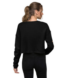 Sudadera corta para mujer personalizable, vista trasera