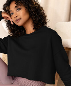 Sudadera corta para mujer personalizable, vista frontal