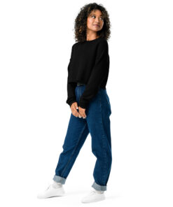 Sudadera corta para mujer personalizable, vista frontal