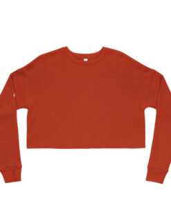 Sudadera corta para mujer personalizable, vista frontal