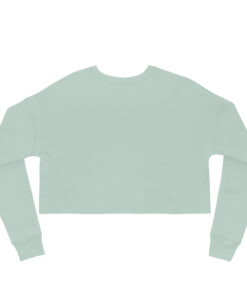 Sudadera corta para mujer personalizable, vista trasera