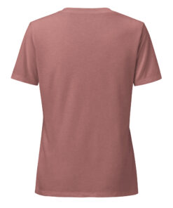 Camiseta holgada y cuello en pico personalizable, vista trasera