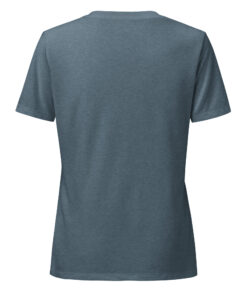 Camiseta holgada y cuello en pico personalizable, vista trasera